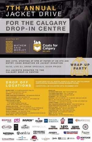 Pints and Jacket Drive for The Calgary Drop-In Centre