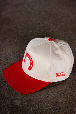 Calgary Beer Cream/Red Snapback