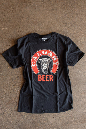 Black Calgary Beer Tee