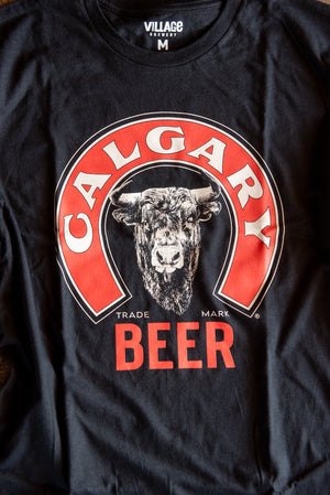 Black Calgary Beer Tee